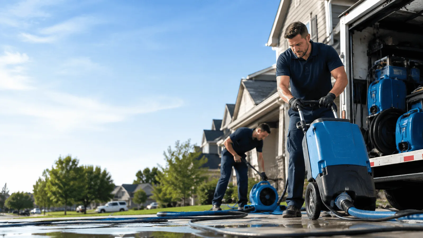 Dehumidification being performed in Nicoma Park, OK